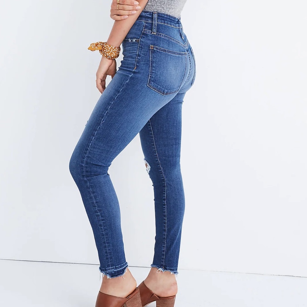 NWT Madewell Curvy skinny jeans- drop step hem edition, 31T
